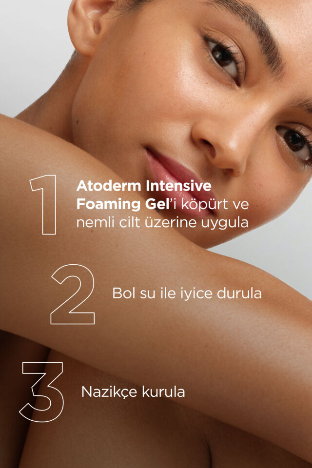 Atoderm Intensive Foaming Gel Çok Kuru, Atopi Eğilimli Cilt Onarıcı Temizleme Jeli Niasinamid 200ml