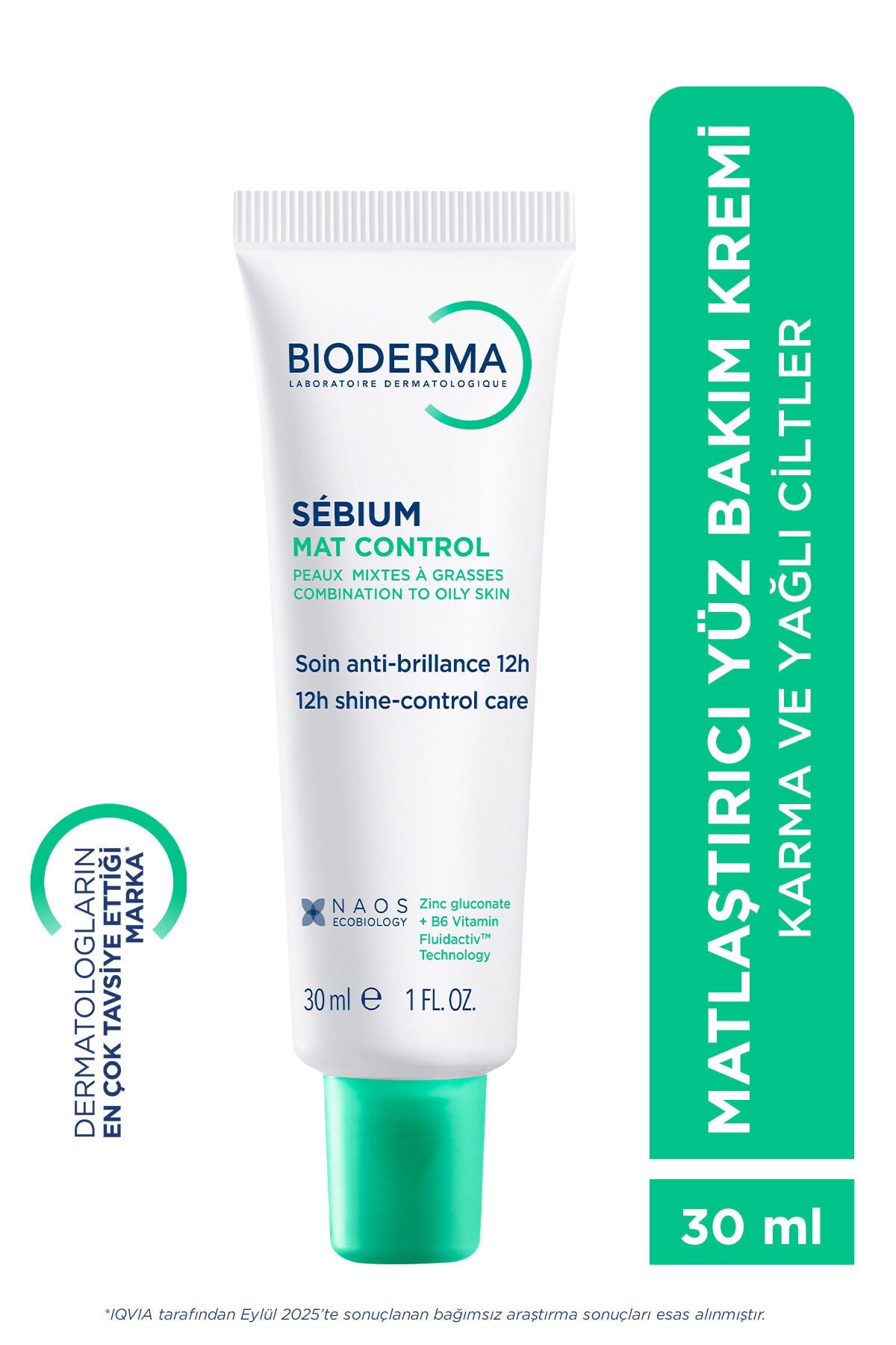 Sebium Mat Control Karma ve Yağlı Ciltler İçin Salisilik Asit İçeren Matlaştırıcı Bakım Kremi 30 ml